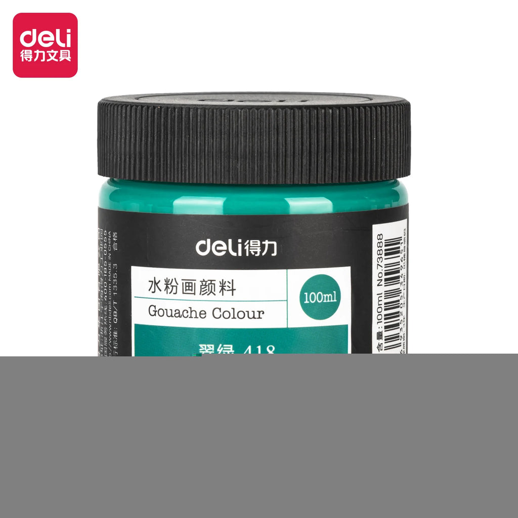 100ml Deli Acrylic Pigment for Art Model DIY High-Capacity Wall Painting Hand Drawn Poster Graffiti Supplies Office Learning