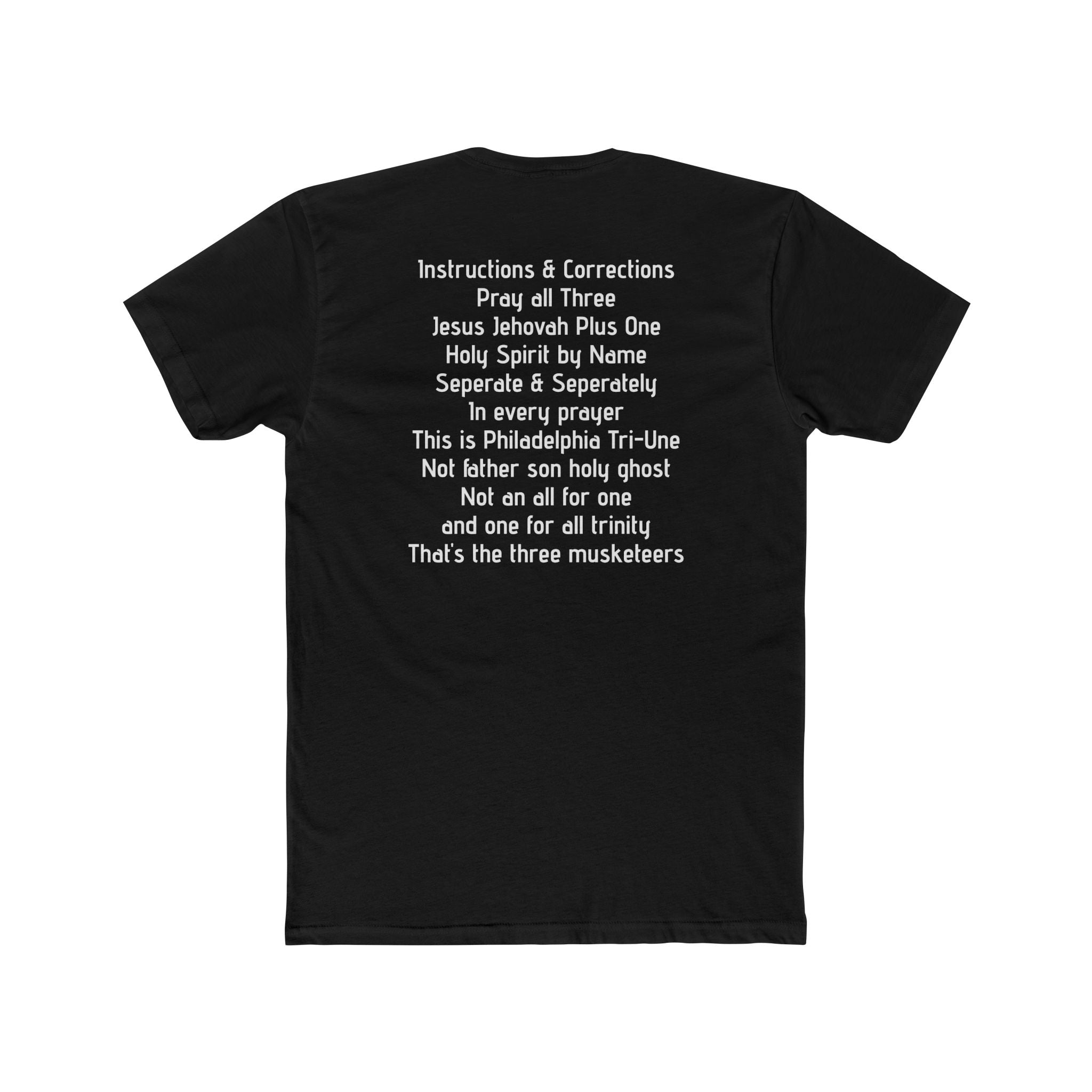 Religious Trinity T-Shirt — "Pray All Three" Christian Crew Tee