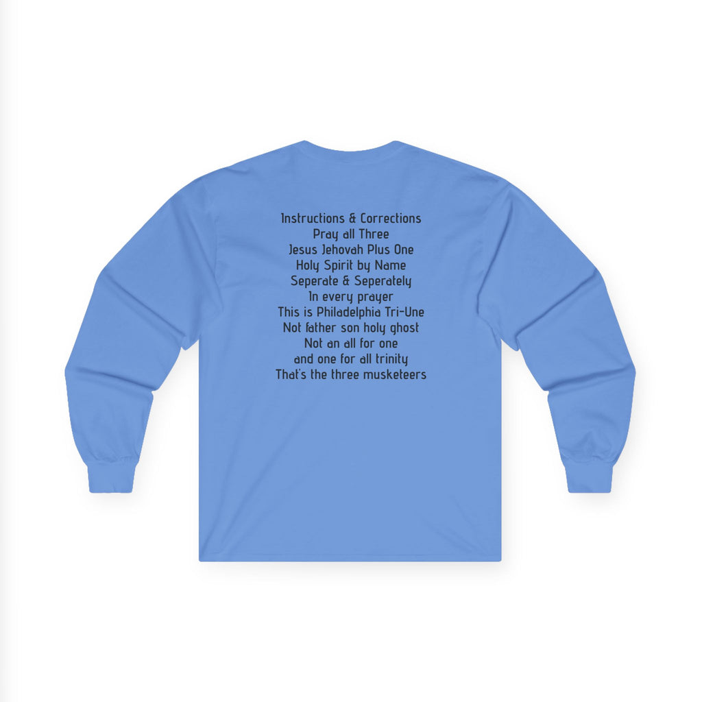 Progress Script Long Sleeve Tee — Minimal Motivational Cotton Shirt