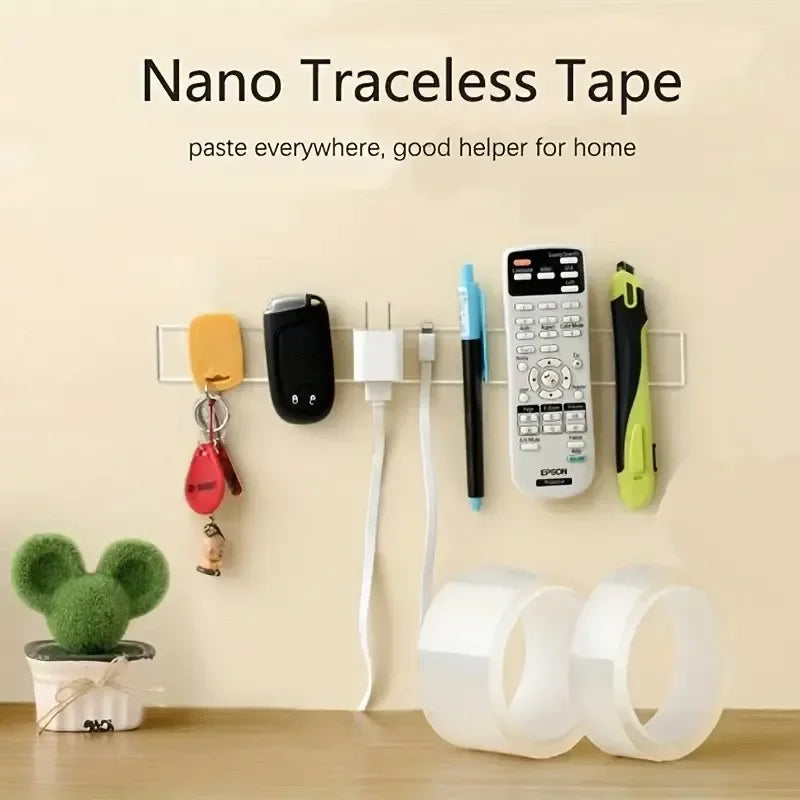 1/2/3/5M Nano Tape Tracsless Double Sided Tape Transparent No Trace Reusable Waterproof Adhesive Tape Cleanable Home
