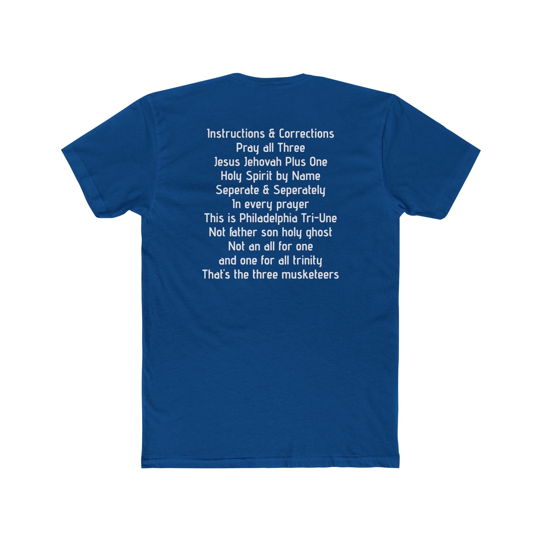 Religious Trinity T-Shirt — "Pray All Three" Christian Crew Tee