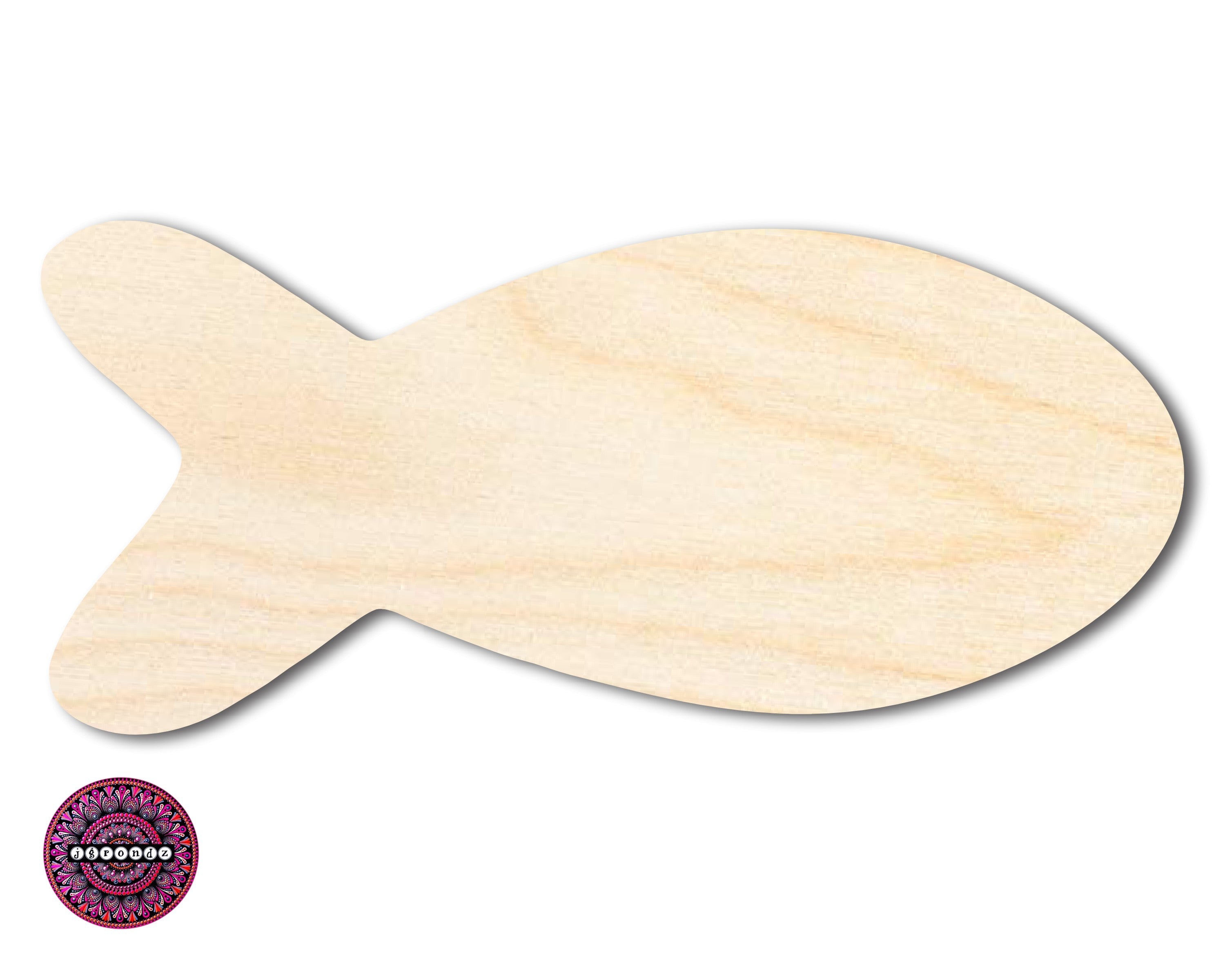 Unfinished Wood Fish Shape | JGrondz | DIY Craft Cutout | up to 46" DIY