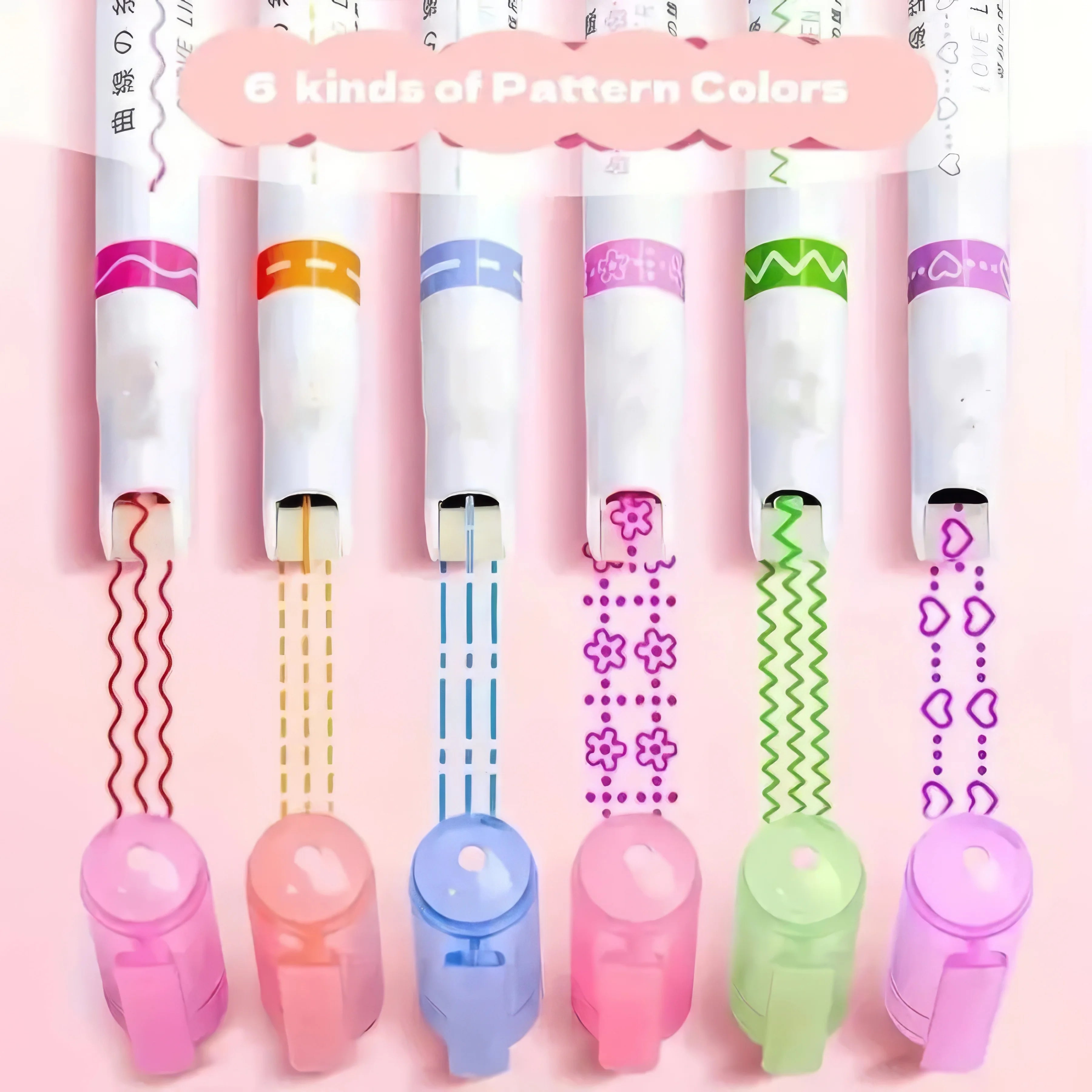 Professional 6-Colors Art Outlining Pens Set, Fine Tip Markers for Drawing, Illustration, and Design