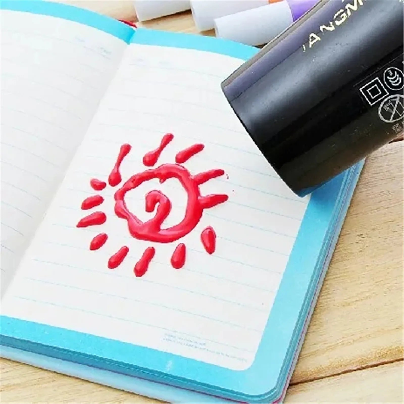 Diy Bubble Popcorn Painting Pen Magic 6-Color Bubble Pen 3d Art Pen Children'S Painting Coloring Creative Marker Pen 60ml