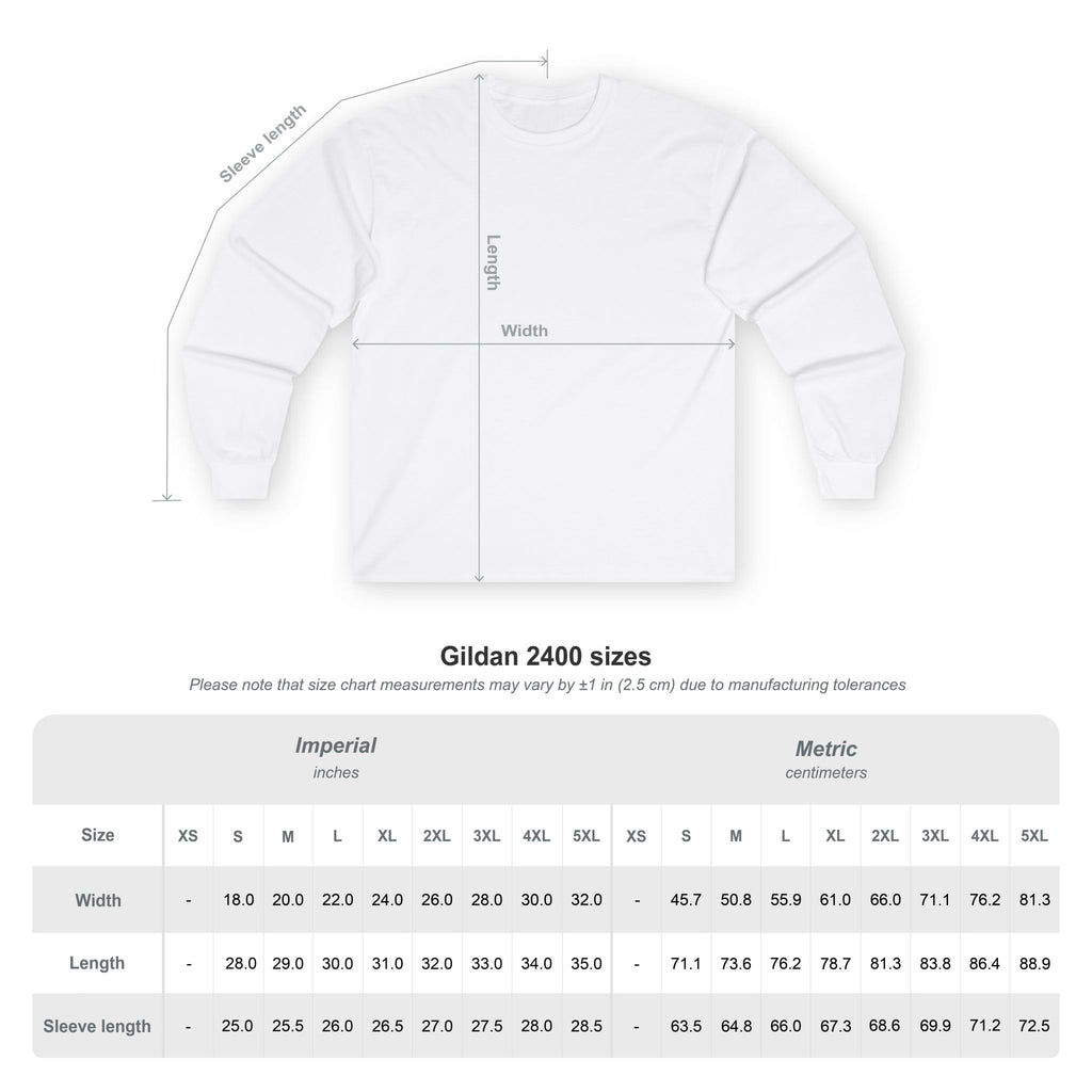 Progress Script Long Sleeve Tee — Minimal Motivational Cotton Shirt