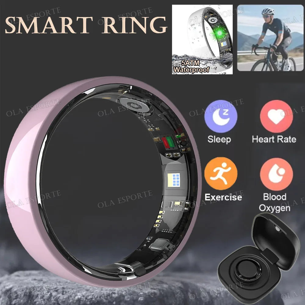2026 Ceramic Smart Rings Remote Control Heart Rate/Blood Oxygen/Sleep Health Monitoring Sports IP68&5ATM Waterproof Smartring