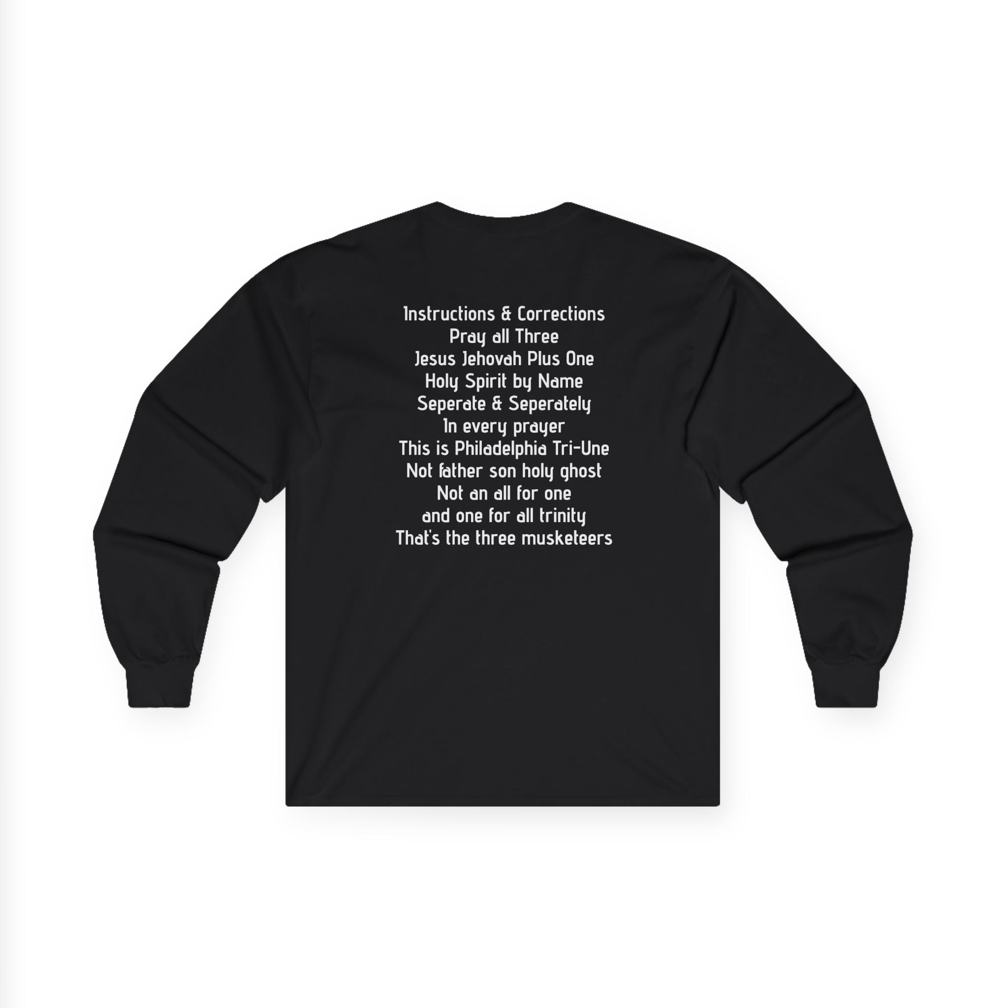 Progress Script Long Sleeve Tee — Minimal Motivational Cotton Shirt