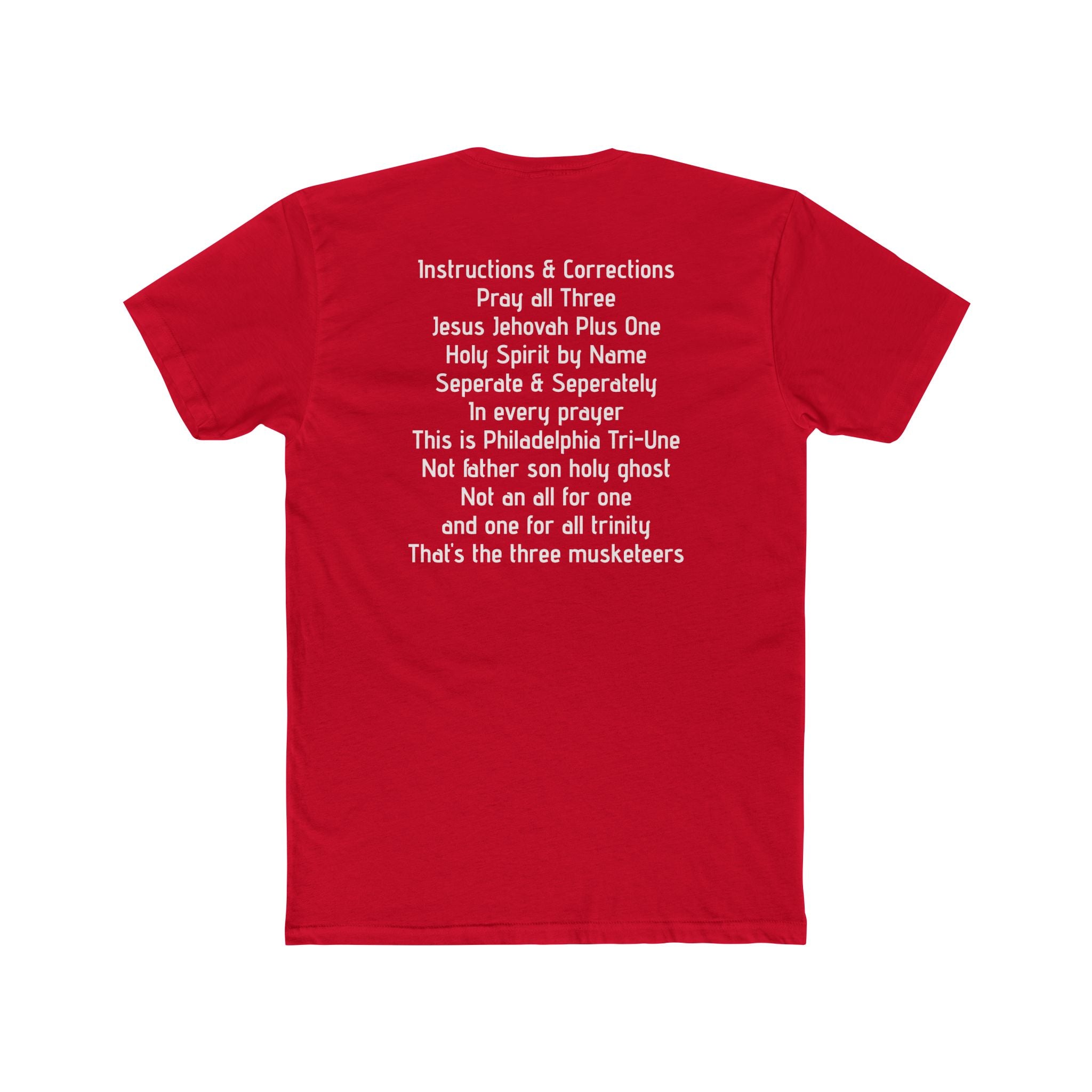 Religious Trinity T-Shirt — "Pray All Three" Christian Crew Tee
