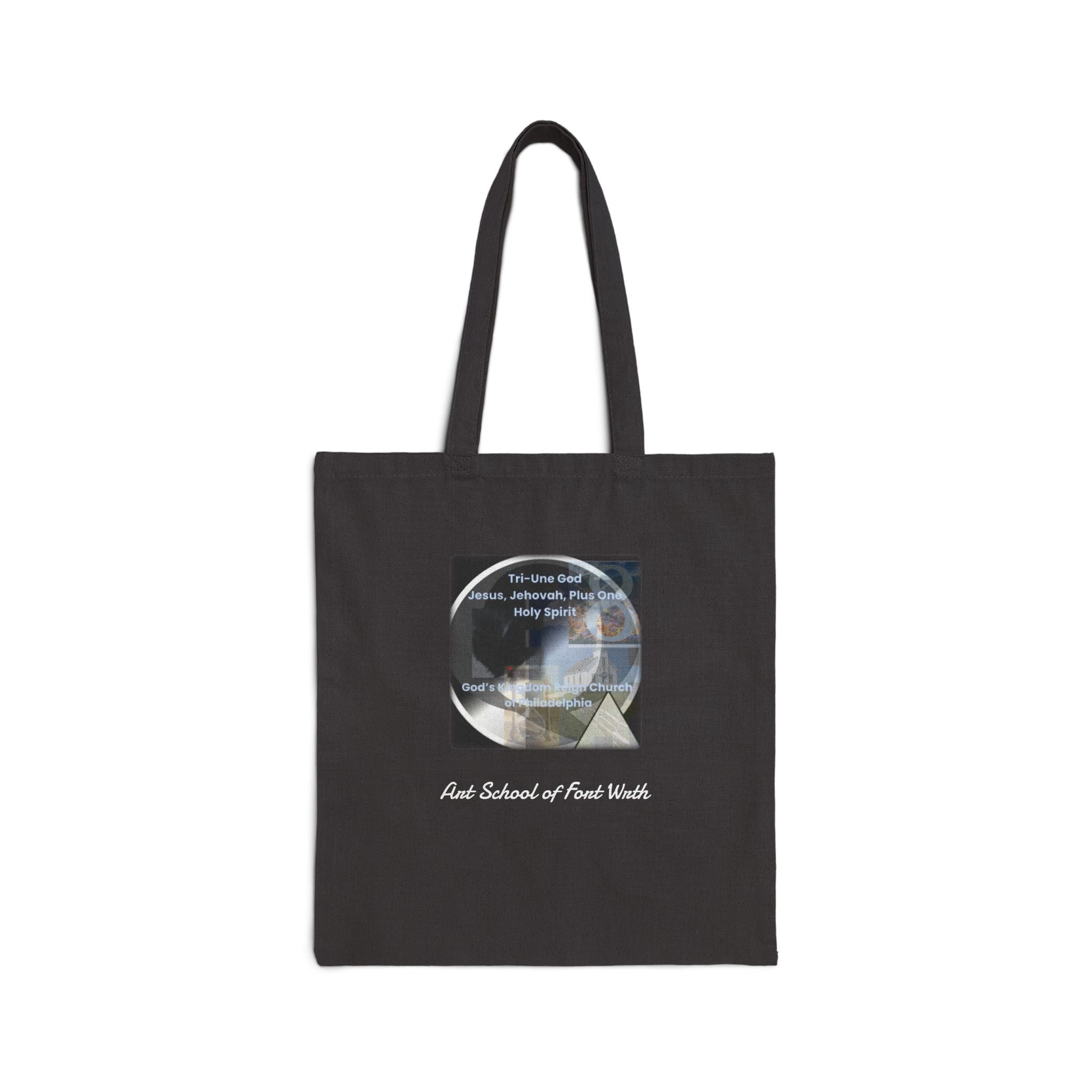 Scripture Prayer Cotton Canvas Tote Bag — 'Pray All Three' Inspirational Tote