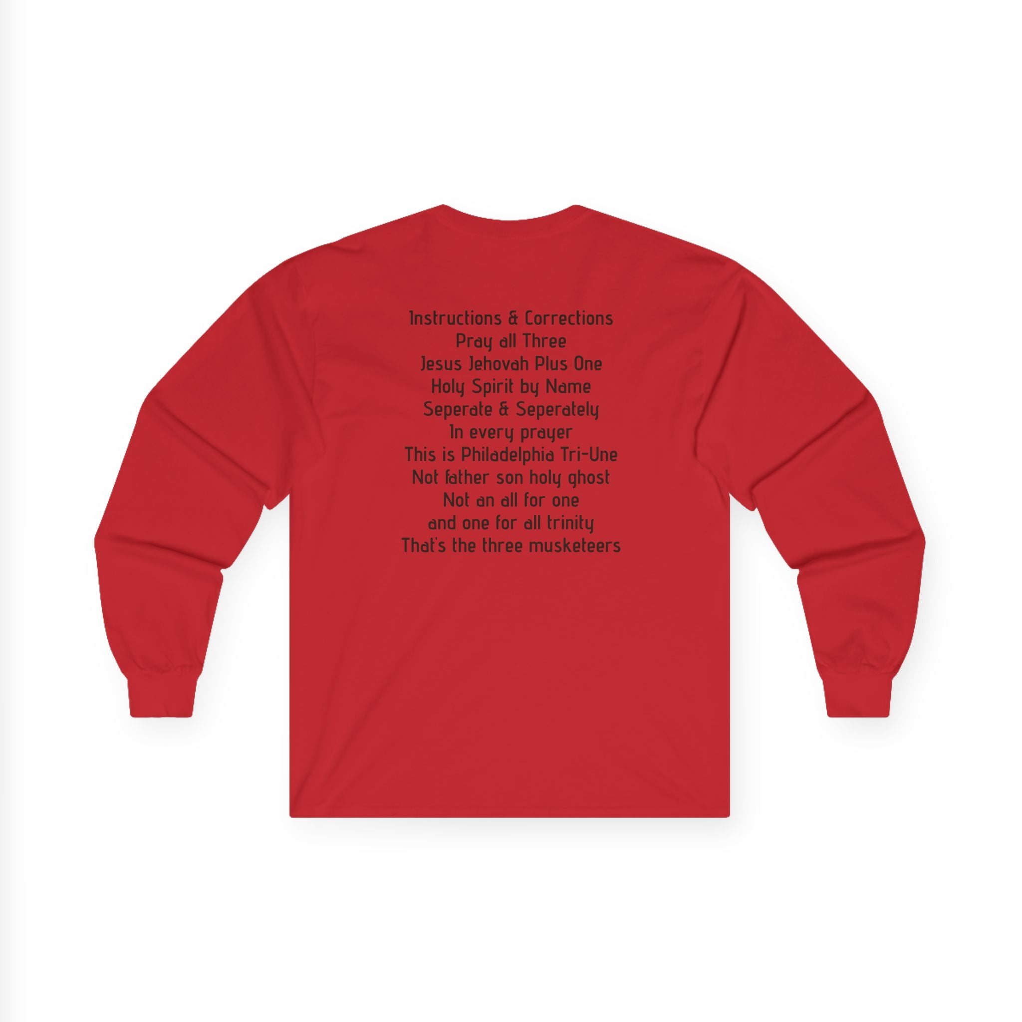 Progress Script Long Sleeve Tee — Minimal Motivational Cotton Shirt