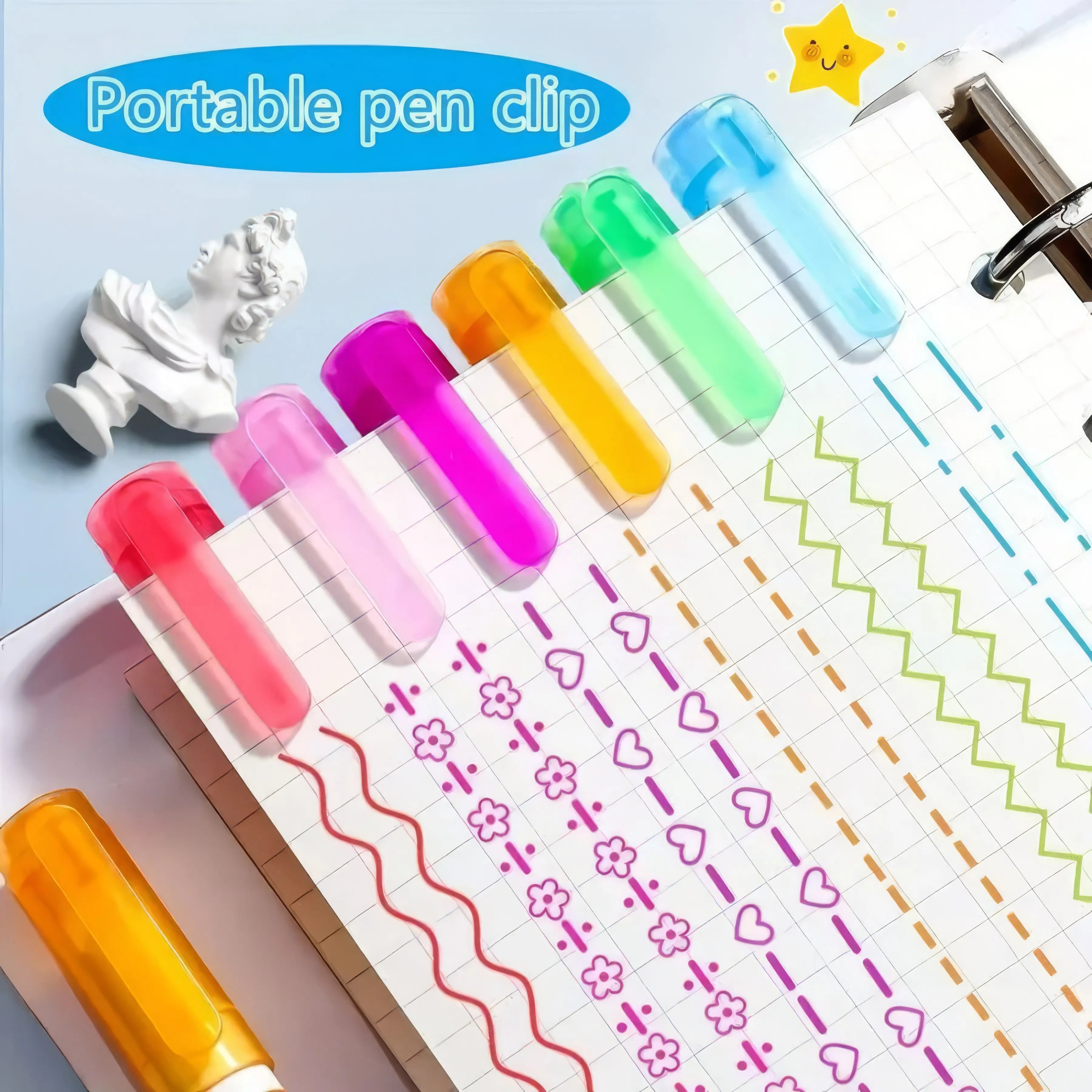 Professional 6-Colors Art Outlining Pens Set, Fine Tip Markers for Drawing, Illustration, and Design