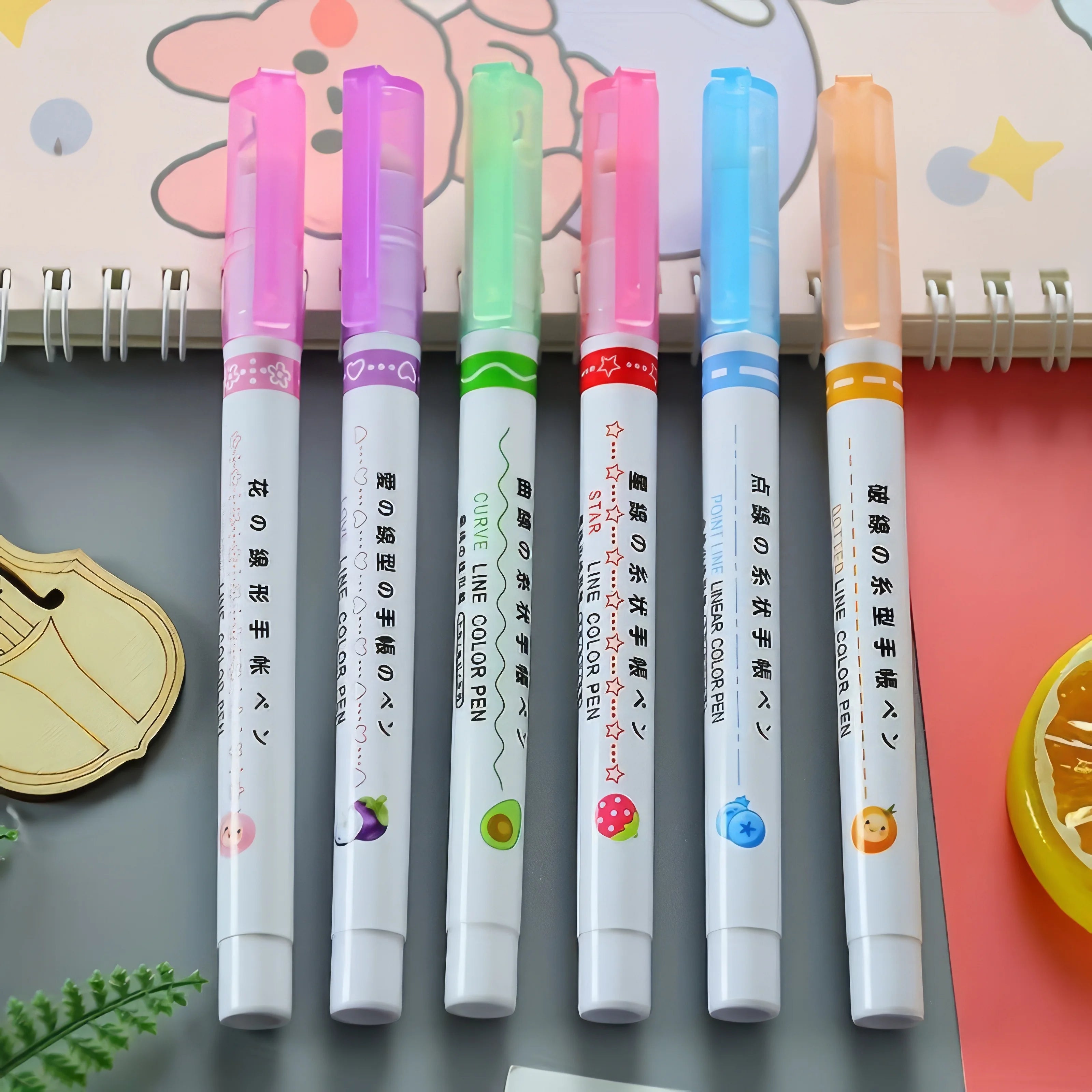 Professional 6-Colors Art Outlining Pens Set, Fine Tip Markers for Drawing, Illustration, and Design