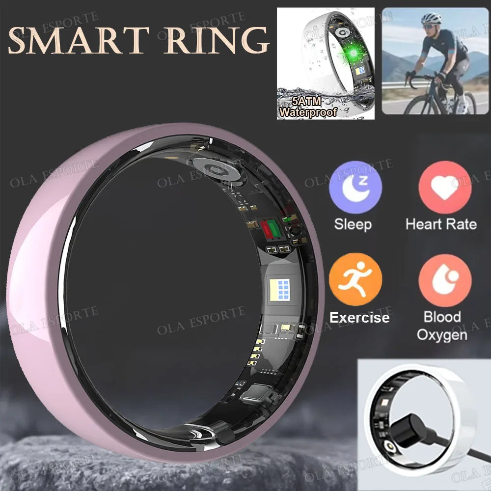 2026 Ceramic Smart Rings Remote Control Heart Rate/Blood Oxygen/Sleep Health Monitoring Sports IP68&5ATM Waterproof Smartring