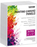 Canvas Boards for Painting 24 Pack 8 x 10 Inch Blank Canvases for Painting