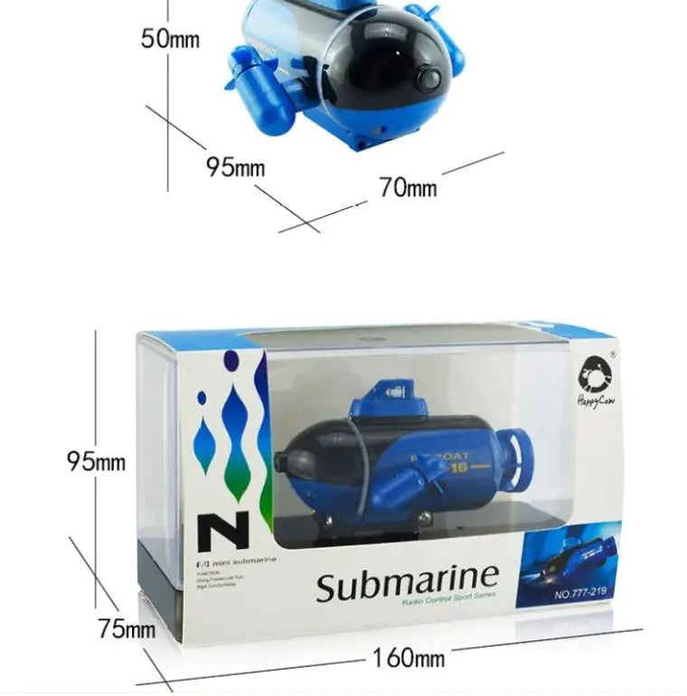 Wireless Remote Control Electric Mini-submarine Rechargeable Toys - # BOT&G52910001